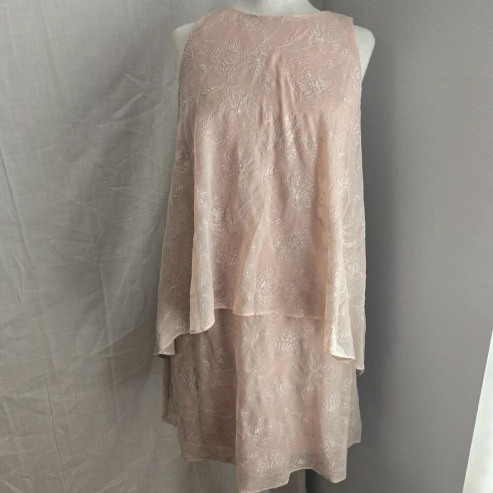 Lauren Ralph Lauren Women's Size 6 Dusty Pink Tiered Dress